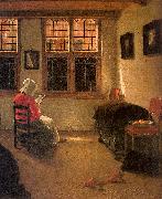 Pieter Janssens, Woman Reading_l